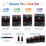 Glitter Markers QS-1166